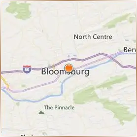 Bloomsburg University of Pennsylvania Location Map Bloomsburg University of Pennsylvania Location Map