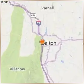 Dalton State College Location Map