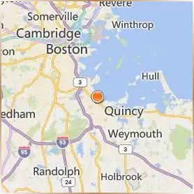 Eastern Nazarene College Location Map