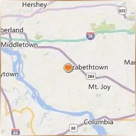 Elizabethtown College Location Map Elizabethtown College Location Map