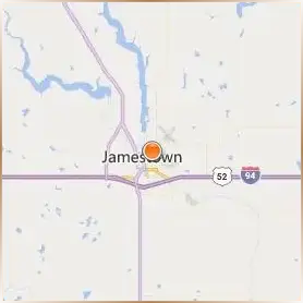 University of Jamestown Location Map University of Jamestown Location Map
