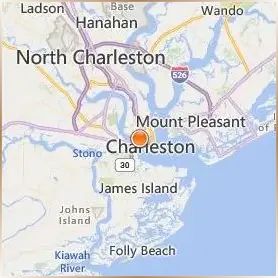 Medical University of South Carolina Location Map