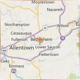 Moravian University Location Map Moravian University Location Map