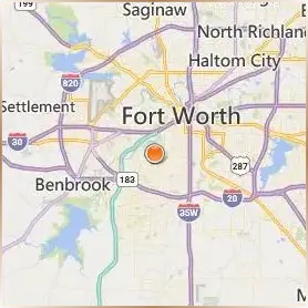 Texas Christian University Location Map