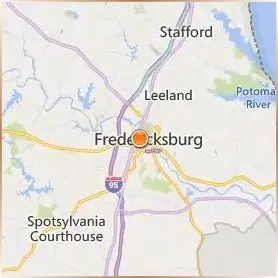 University of Mary Washington Location Map