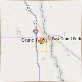University of North Dakota Location Map University of North Dakota Location Map