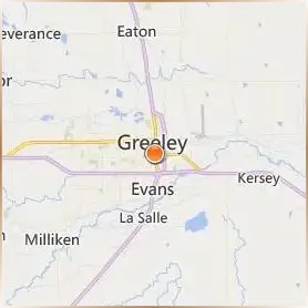 University of Northern Colorado Location Map