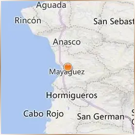 University of Puerto Rico Mayaguez Location Map