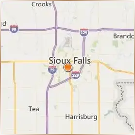 University of Sioux Falls Location Map University of Sioux Falls Location Map