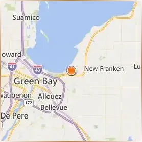 University of Wisconsin Green Bay Location Map
