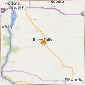 University of Wisconsin River Falls Location Map